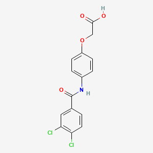 {4-[(3,4-dichlorobenzoyl)amino]phenoxy}acetic acid