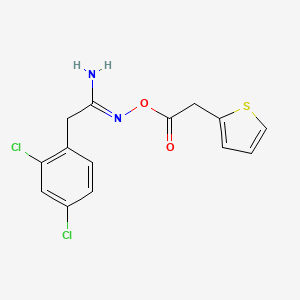 molecular formula C14H12Cl2N2O2S B5789504 2-(2,4-dichlorophenyl)-N'-[(2-thienylacetyl)oxy]ethanimidamide 