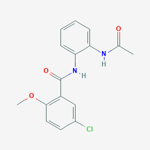 N-[2-(acetylamino)phenyl]-5-chloro-2-methoxybenzamide