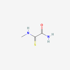 molecular formula C3H6N2OS B578952 2-(Methylamino)-2-sulfanylideneacetamide CAS No. 16890-70-3