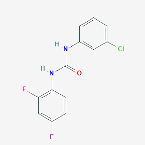 N-(3-chlorophenyl)-N'-(2,4-difluorophenyl)urea