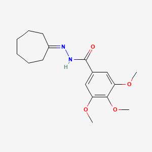 N'-cycloheptylidene-3,4,5-trimethoxybenzohydrazide