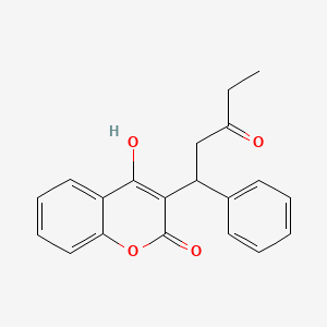 molecular formula C20H18O4 B578954 Fepromaron CAS No. 15620-34-5