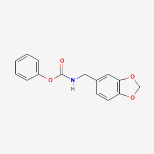 molecular formula C15H13NO4 B5789542 phenyl (1,3-benzodioxol-5-ylmethyl)carbamate 