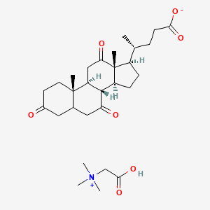 molecular formula C29H45NO7 B578955 (Carboxymethyl)trimethylammonium 3,7,12-trioxocholan-24-oate CAS No. 18434-76-9