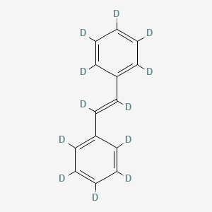 molecular formula C14H12 B578957 反式-二苯乙烯-D12 CAS No. 16341-52-9