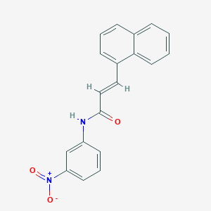 molecular formula C19H14N2O3 B5789579 3-(1-naphthyl)-N-(3-nitrophenyl)acrylamide 