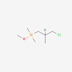 molecular formula C7H17ClOSi B578958 (3-Chloro-2-methylpropyl)(methoxy)dimethylsilane CAS No. 18244-08-1