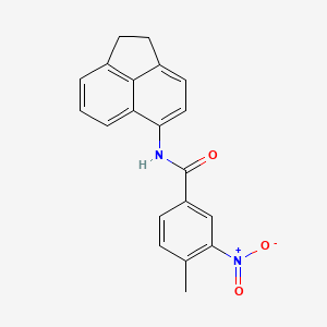 N-(1,2-dihydro-5-acenaphthylenyl)-4-methyl-3-nitrobenzamide