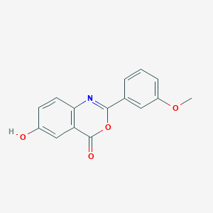 molecular formula C15H11NO4 B5789612 6-hydroxy-2-(3-methoxyphenyl)-4H-3,1-benzoxazin-4-one 