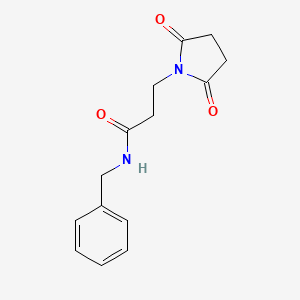 molecular formula C14H16N2O3 B5789657 N-benzyl-3-(2,5-dioxo-1-pyrrolidinyl)propanamide 
