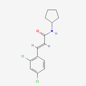 molecular formula C14H15Cl2NO B5789667 N-cyclopentyl-3-(2,4-dichlorophenyl)acrylamide 