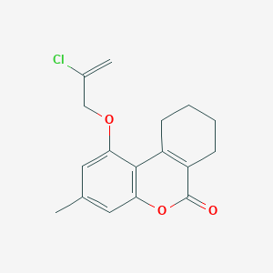 molecular formula C17H17ClO3 B5789674 1-[(2-chloro-2-propen-1-yl)oxy]-3-methyl-7,8,9,10-tetrahydro-6H-benzo[c]chromen-6-one 