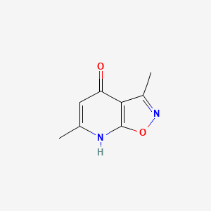molecular formula C8H8N2O2 B578972 3,6-二甲基异噁唑并[5,4-b]吡啶-4-醇 CAS No. 19385-59-2