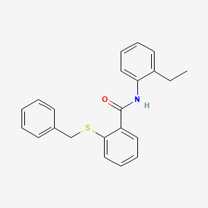 molecular formula C22H21NOS B5789751 2-(benzylthio)-N-(2-ethylphenyl)benzamide 
