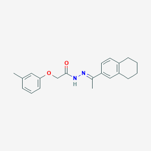 molecular formula C21H24N2O2 B5789766 2-(3-methylphenoxy)-N'-[1-(5,6,7,8-tetrahydro-2-naphthalenyl)ethylidene]acetohydrazide 
