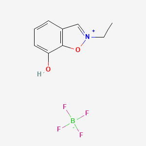 molecular formula C9H11BF4NO2- B578977 2-乙基-7-羟基苯并异恶唑鎓氟硼酸盐 CAS No. 16859-20-4