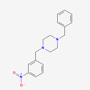 molecular formula C18H21N3O2 B5789770 1-benzyl-4-(3-nitrobenzyl)piperazine 