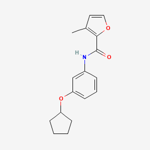 molecular formula C17H19NO3 B5789783 N-[3-(cyclopentyloxy)phenyl]-3-methyl-2-furamide 