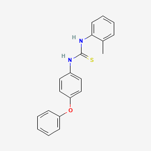 molecular formula C20H18N2OS B5789823 N-(2-methylphenyl)-N'-(4-phenoxyphenyl)thiourea 