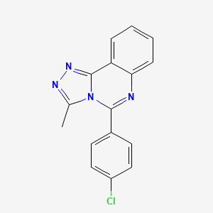 molecular formula C16H11ClN4 B5789838 5-(4-chlorophenyl)-3-methyl[1,2,4]triazolo[4,3-c]quinazoline 