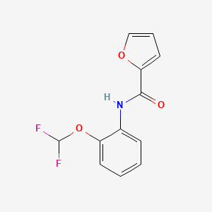molecular formula C12H9F2NO3 B5789845 N-[2-(difluoromethoxy)phenyl]-2-furamide 