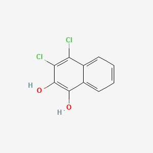molecular formula C10H6Cl2O2 B578985 3,4-Dichloronaphthalene-1,2-diol CAS No. 17205-18-4
