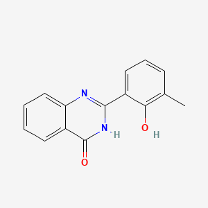 molecular formula C15H12N2O2 B578986 2-(2-hydroxy-3-methylphenyl)-3H-quinazolin-4-one CAS No. 1029-71-6