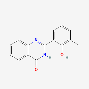 molecular formula C15H12N2O2 B578986 2-(3-METHYL-2-HYDROXYPHENYL)-4(3)-QUINAZOLONE CAS No. 1029-71-6