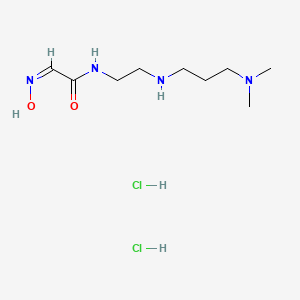 molecular formula C9H22Cl2N4O2 B5789871 N-(2-{[3-(dimethylamino)propyl]amino}ethyl)-2-(hydroxyimino)acetamide dihydrochloride 