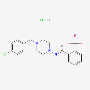 4-(4-chlorobenzyl)-N-[2-(trifluoromethyl)benzylidene]-1-piperazinamine hydrochloride