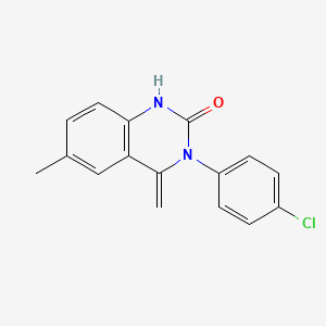molecular formula C16H13ClN2O B5789906 3-(4-chlorophenyl)-6-methyl-4-methylene-3,4-dihydro-2(1H)-quinazolinone 