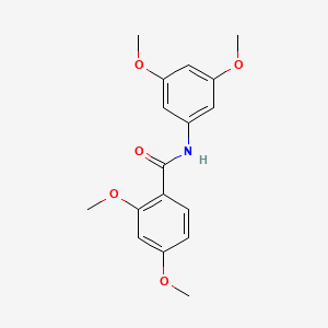 molecular formula C17H19NO5 B5789913 N-(3,5-dimethoxyphenyl)-2,4-dimethoxybenzamide 