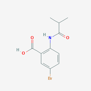 molecular formula C11H12BrNO3 B5789916 5-bromo-2-(isobutyrylamino)benzoic acid CAS No. 6088-29-5