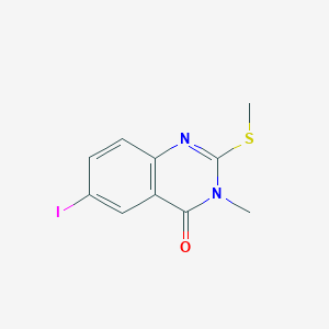 molecular formula C10H9IN2OS B5789918 6-iodo-3-methyl-2-(methylthio)-4(3H)-quinazolinone 