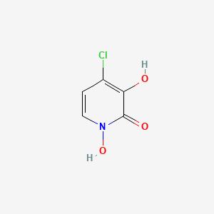 molecular formula C5H4ClNO3 B578992 4-Chloro-1,3-dihydroxypyridin-2(1H)-one CAS No. 19352-46-6