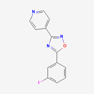 molecular formula C13H8IN3O B5789927 4-[5-(3-iodophenyl)-1,2,4-oxadiazol-3-yl]pyridine 