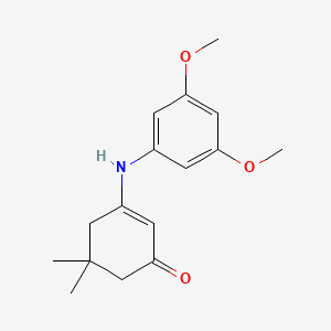 3-[(3,5-dimethoxyphenyl)amino]-5,5-dimethyl-2-cyclohexen-1-one