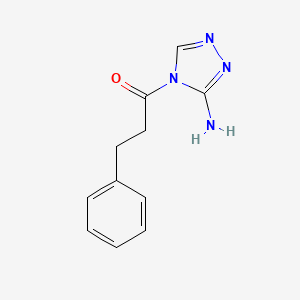 molecular formula C11H12N4O B5789942 4-(3-phenylpropanoyl)-4H-1,2,4-triazol-3-amine 