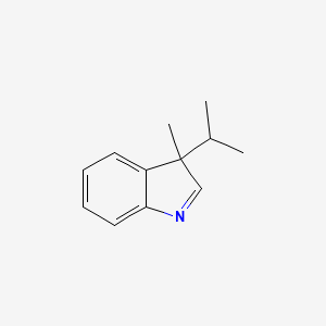 molecular formula C12H15N B578999 3-Isopropyl-3-methyl-3H-indole CAS No. 19013-46-8