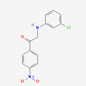 molecular formula C14H11ClN2O3 B5789995 2-[(3-chlorophenyl)amino]-1-(4-nitrophenyl)ethanone CAS No. 54583-53-8