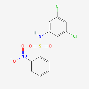 molecular formula C12H8Cl2N2O4S B5790003 N-(3,5-dichlorophenyl)-2-nitrobenzenesulfonamide 