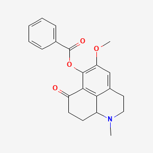 5-Methoxy-1-methyl-7-oxo-2,3,7,8,9,9a-hexahydro-1H-benzo[de]quinolin-6-yl benzoate