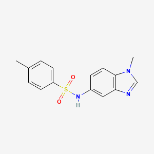 4-methyl-N-(1-methyl-1H-benzimidazol-5-yl)benzenesulfonamide