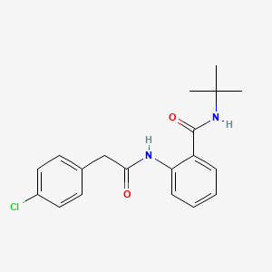 molecular formula C19H21ClN2O2 B5790035 N-(tert-butyl)-2-{[(4-chlorophenyl)acetyl]amino}benzamide 