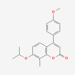 7-isopropoxy-4-(4-methoxyphenyl)-8-methyl-2H-chromen-2-one