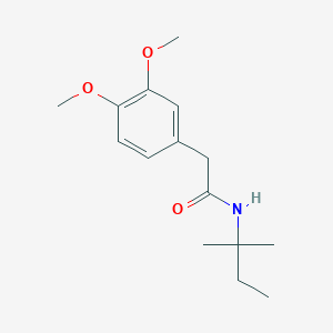 2-(3,4-dimethoxyphenyl)-N-(1,1-dimethylpropyl)acetamide