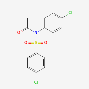 molecular formula C14H11Cl2NO3S B5790062 N-(4-chlorophenyl)-N-[(4-chlorophenyl)sulfonyl]acetamide 