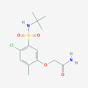 2-{5-[(tert-butylamino)sulfonyl]-4-chloro-2-methylphenoxy}acetamide