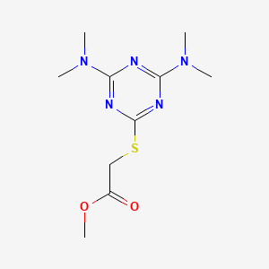 methyl {[4,6-bis(dimethylamino)-1,3,5-triazin-2-yl]thio}acetate